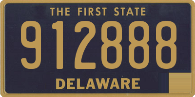 DE license plate 912888