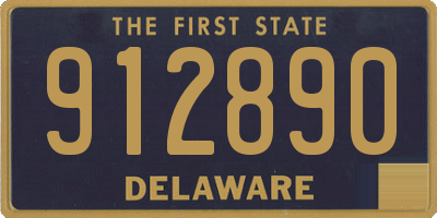 DE license plate 912890