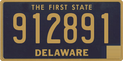 DE license plate 912891