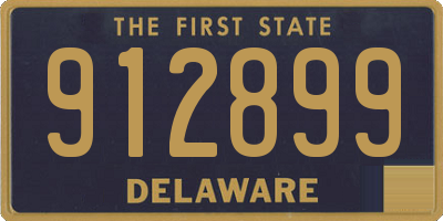 DE license plate 912899