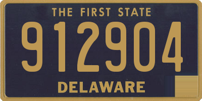 DE license plate 912904