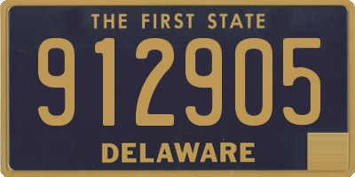 DE license plate 912905