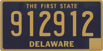 DE license plate 912912