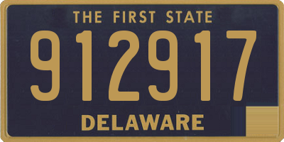 DE license plate 912917