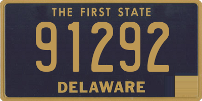 DE license plate 91292