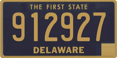 DE license plate 912927