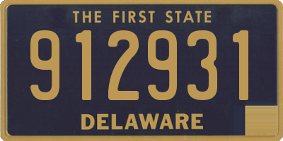 DE license plate 912931