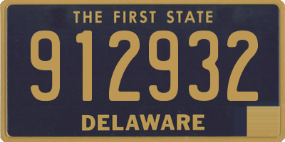 DE license plate 912932