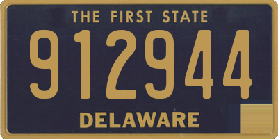 DE license plate 912944