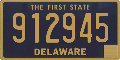 DE license plate 912945