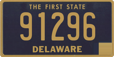 DE license plate 91296