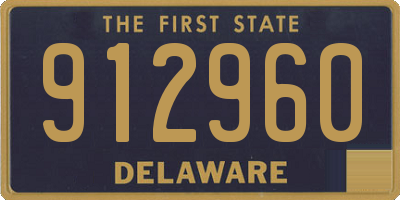 DE license plate 912960