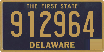 DE license plate 912964