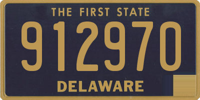 DE license plate 912970
