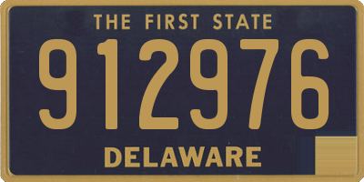DE license plate 912976