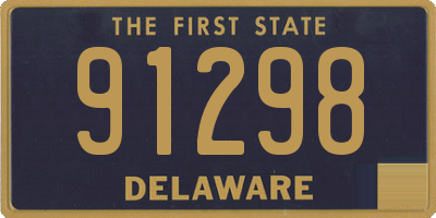 DE license plate 91298