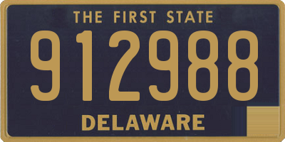 DE license plate 912988