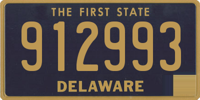 DE license plate 912993