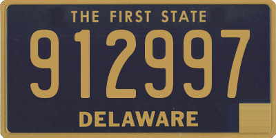 DE license plate 912997