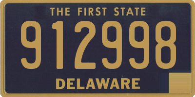 DE license plate 912998