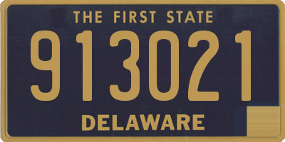 DE license plate 913021