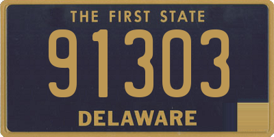 DE license plate 91303