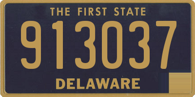 DE license plate 913037