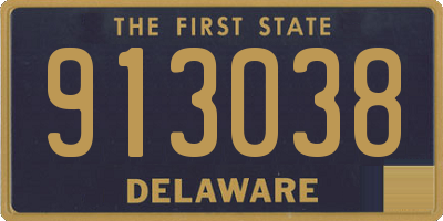 DE license plate 913038