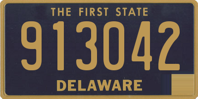 DE license plate 913042