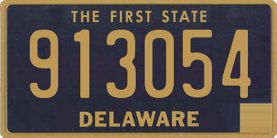 DE license plate 913054