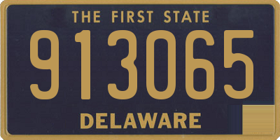 DE license plate 913065