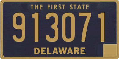 DE license plate 913071