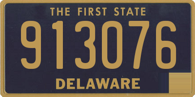 DE license plate 913076