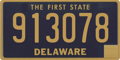 DE license plate 913078