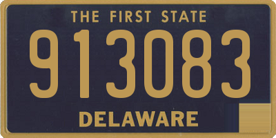DE license plate 913083