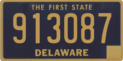 DE license plate 913087