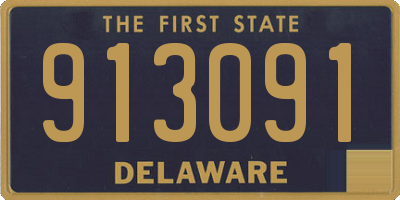 DE license plate 913091
