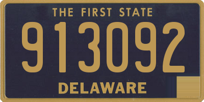 DE license plate 913092