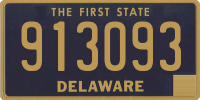 DE license plate 913093