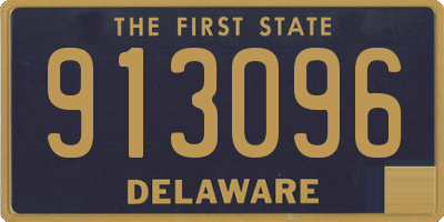 DE license plate 913096