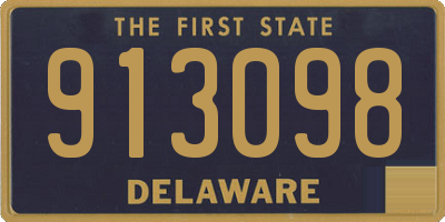 DE license plate 913098