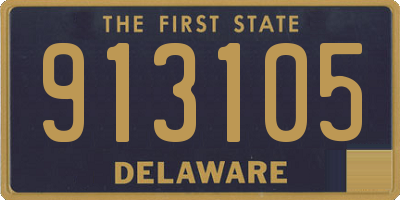 DE license plate 913105