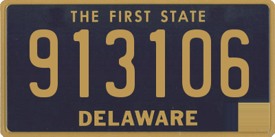 DE license plate 913106