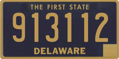 DE license plate 913112