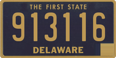 DE license plate 913116