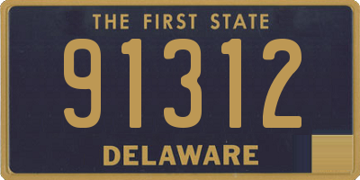 DE license plate 91312