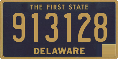 DE license plate 913128