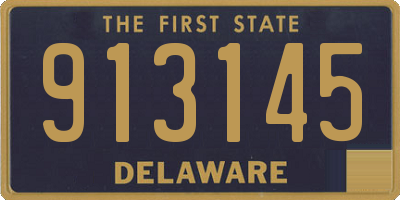 DE license plate 913145