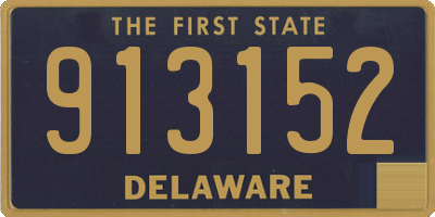 DE license plate 913152