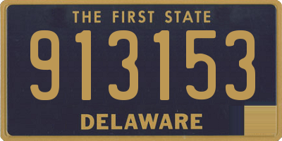 DE license plate 913153